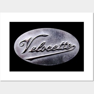 Velocette vintage motorbike logo Posters and Art